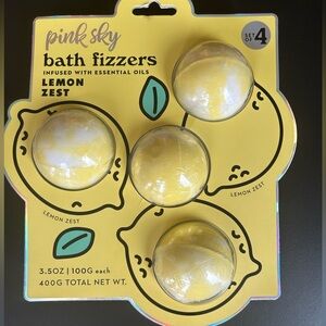 Brand New in Package Pink Sky Lemon Zest Bath Bombs